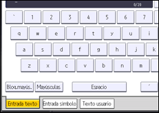 Ilustración de la pantalla panel de mandos