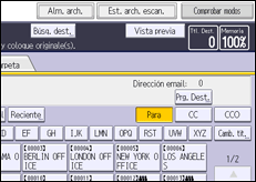 Ilustración de la pantalla panel de mandos