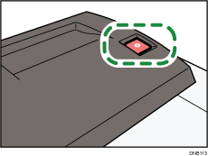 Ilustración de la tecla de paro del escáner