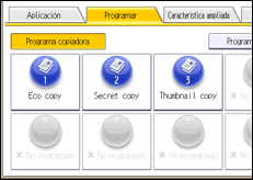 Ilustración de la pantalla panel de mandos