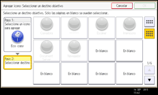 Ilustración de la pantalla panel de mandos