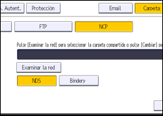 Ilustración de la pantalla del panel de mandos