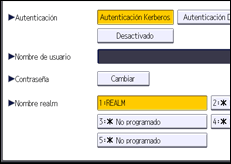 Ilustración de la pantalla del panel de mandos