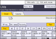 Ilustración de la pantalla panel de mandos