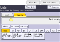 Ilustración de la pantalla panel de mandos
