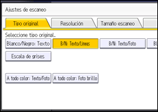 Ilustración de la pantalla panel de mandos
