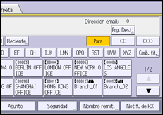 Ilustración de la pantalla panel de mandos