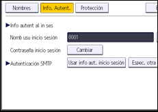 Ilustración de la pantalla panel de mandos