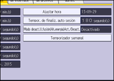 Ilustración de la pantalla panel de mandos