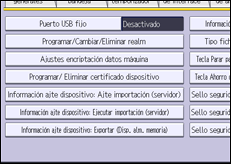 Ilustración de la pantalla panel de mandos