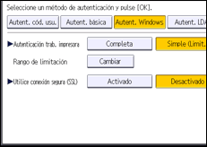 Ilustración de la pantalla panel de mandos