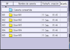 Ilustración de la pantalla panel de mandos