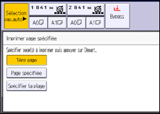 Illustration de l'écran du panneau de commande