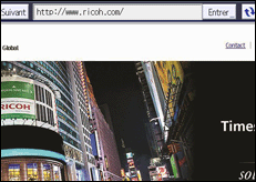 Illustration de l'écran du panneau de commande