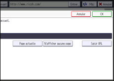 Illustration de l'écran du panneau de commande