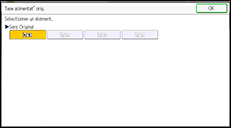 Illustration de l'écran du panneau de commande