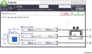 Illustration numérotée du panneau de commande