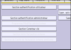 Illustration de l'écran du panneau de commande