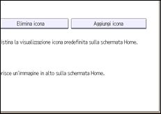 Illustrazione della schermata sul pannello di controllo