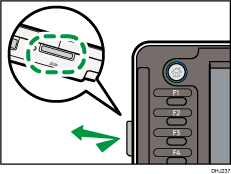 Illustrazione dello slot per supporti