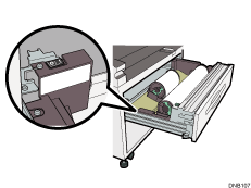 Illustrazione dei vassoi rotolo carta