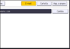 Illustrazione della schermata sul pannello di controllo
