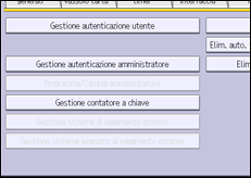 Illustrazione della schermata sul pannello di controllo
