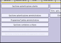 Illustrazione della schermata sul pannello di controllo