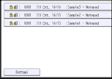 Illustrazione della schermata sul pannello di controllo