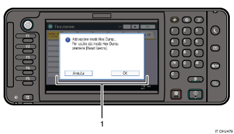 Illustrazione numerata schermata pannello di controllo