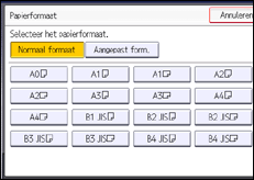 Afbeelding van bedieningspaneel