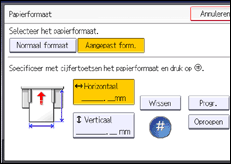 Afbeelding van bedieningspaneel