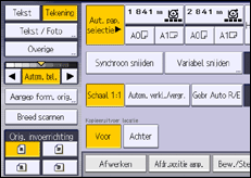 Afbeelding van bedieningspaneel