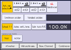 Afbeelding van bedieningspaneel