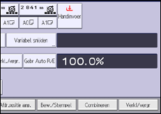 Afbeelding van bedieningspaneel