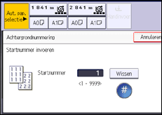 Afbeelding van bedieningspaneel