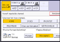 Afbeelding van bedieningspaneel