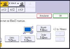 Afbeelding van bedieningspaneel