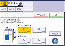 Afbeelding van bedieningspaneel