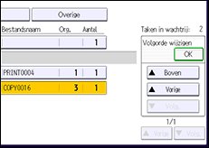 Afbeelding van bedieningspaneel