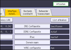 Afbeelding van bedieningspaneel