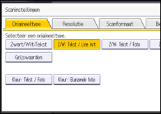 Afbeelding van bedieningspaneel