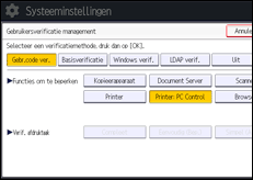 Afbeelding van bedieningspaneel