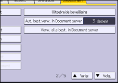 Afbeelding van bedieningspaneel