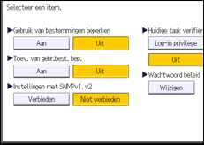 Afbeelding van bedieningspaneel