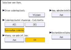 Afbeelding van bedieningspaneel