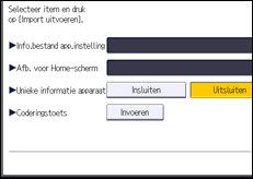 Afbeelding van bedieningspaneel
