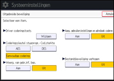Afbeelding van bedieningspaneel