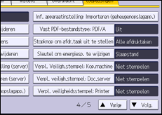 Afbeelding van bedieningspaneel
