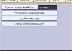 Afbeelding van bedieningspaneel